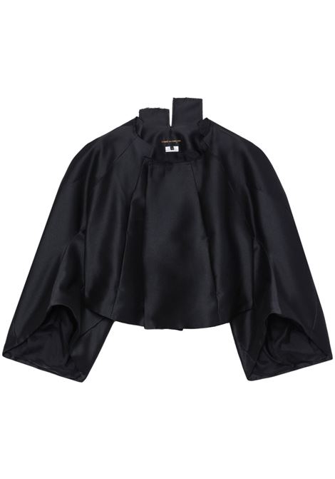 Black long-sleeved cropped top Comme Des Garçons - women COMME DES GARCONS | GMJ0231